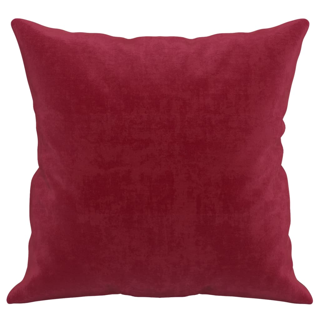 Coussins décoratifs 2 pcs Rouge bordeaux 40x40 cm Velours Coussins décoratifs vidaXL   