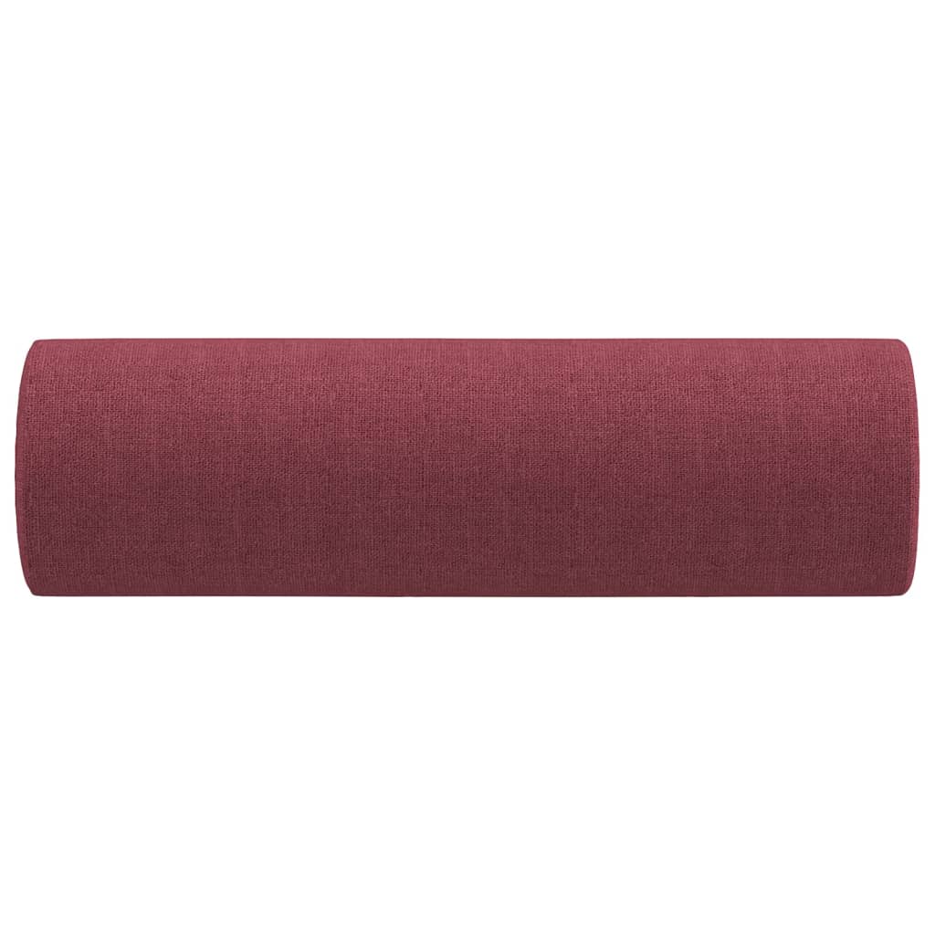 Coussins décoratifs 2 pcs Rouge bordeaux Ø15x50 cm Tissu Coussins décoratifs vidaXL   