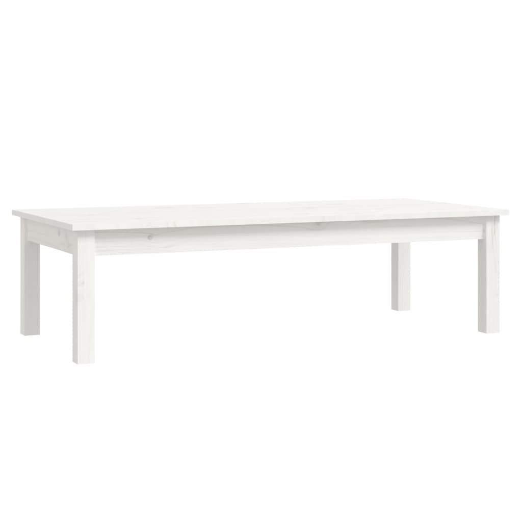 Table basse Blanc 110x50x30 cm Bois massif de pin Tables basses vidaXL