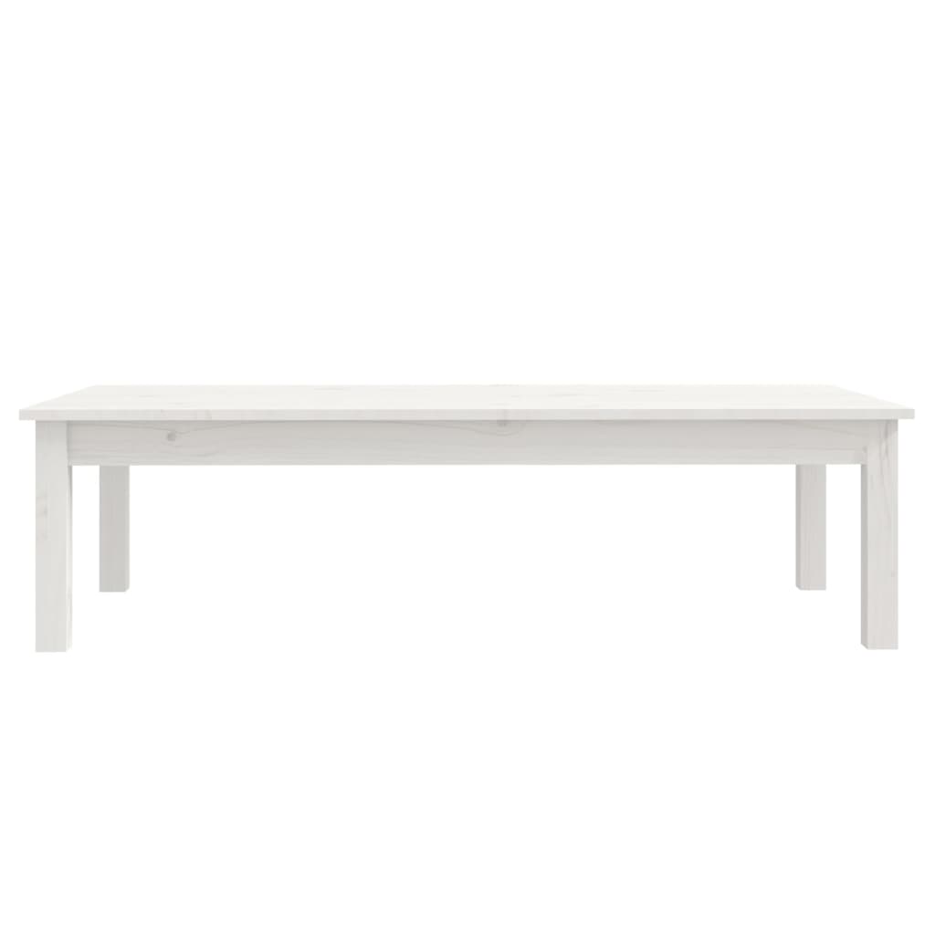 Table basse Blanc 110x50x30 cm Bois massif de pin Tables basses vidaXL