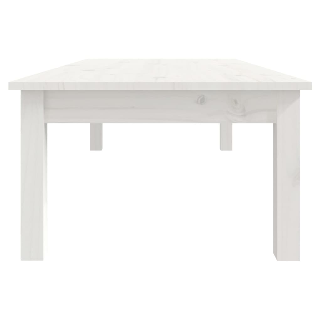 Table basse Blanc 110x50x30 cm Bois massif de pin Tables basses vidaXL