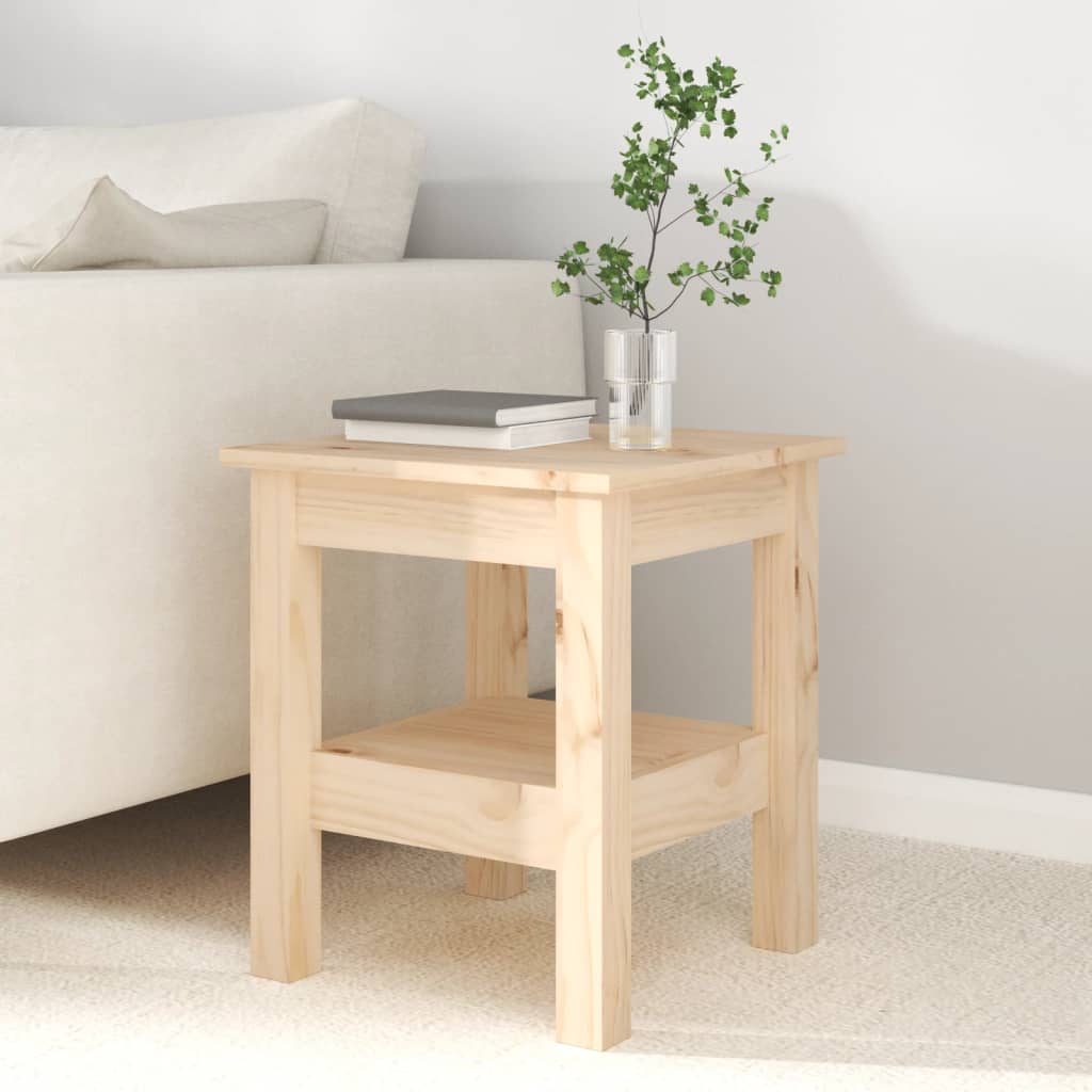 Table basse 35x35x40 cm Bois massif de pin