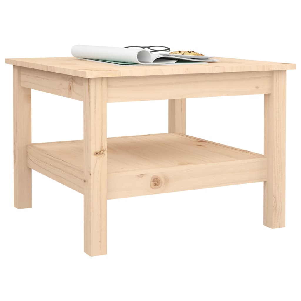 Table basse 55x55x40 cm Bois massif de pin Tables basses vidaXL   