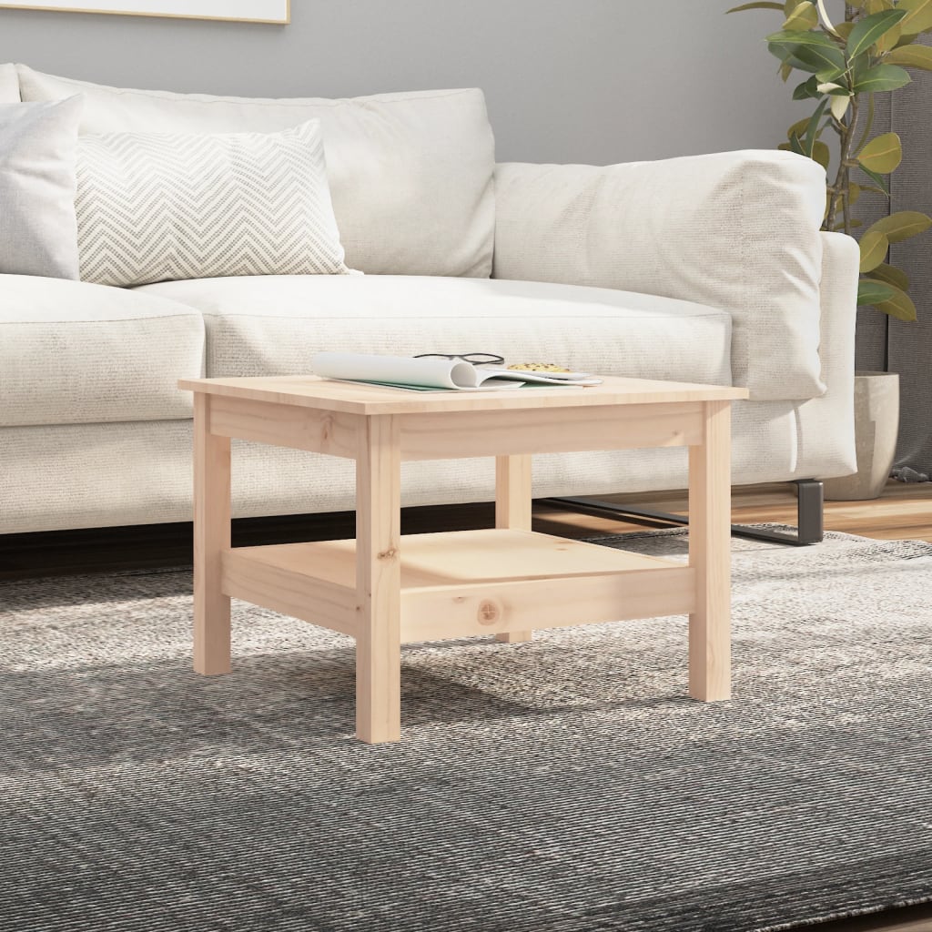 Table basse 55x55x40 cm Bois massif de pin Tables basses vidaXL   