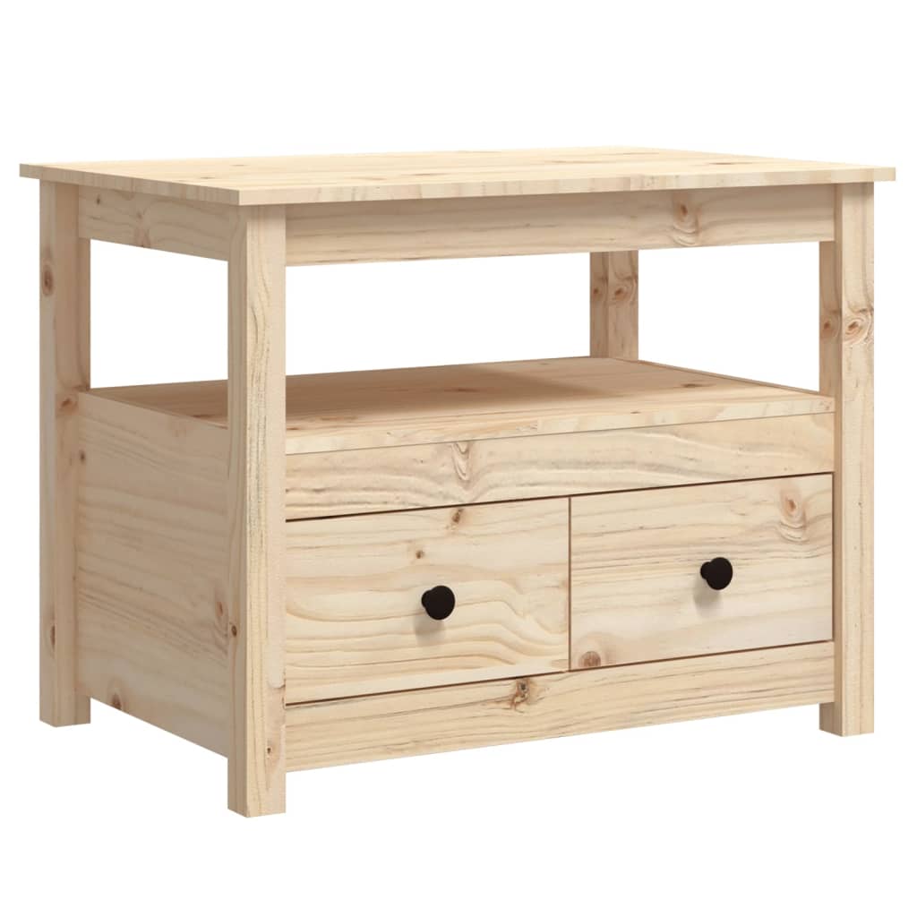 Table basse 71x49x55 cm Bois massif de pin Tables basses vidaXL   