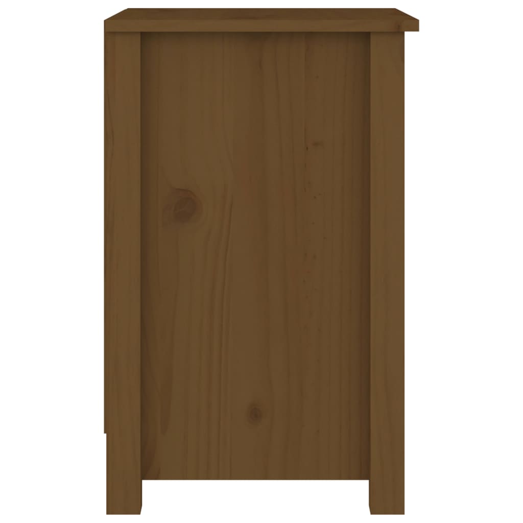 Tables de chevet 2 pcs Marron miel 40x35x55 cm Bois pin massif Tables de chevet vidaXL   