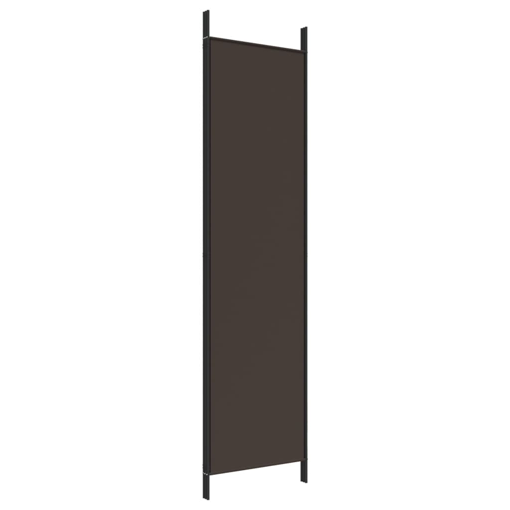 vidaXL Cloison de séparation 3 panneaux Marron 150x200 cm Tissu Séparateurs de pièces vidaXL   