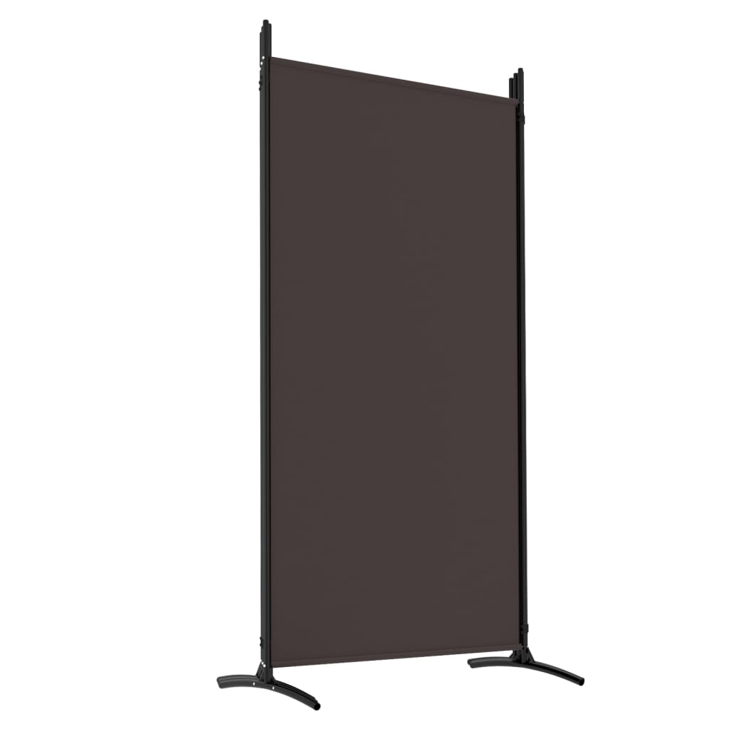 Cloison de séparation 5 panneaux Marron 433x180 cm Tissu Séparateurs de pièces vidaXL   