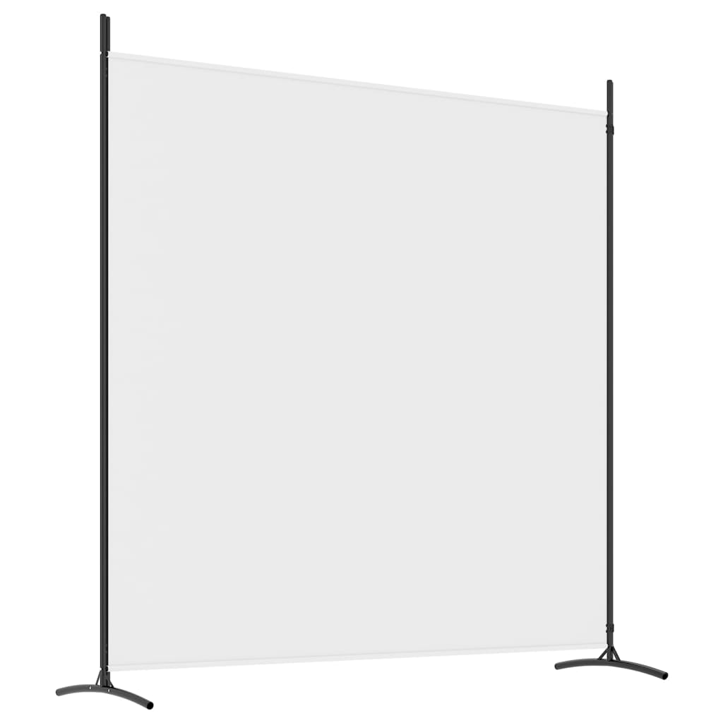 Cloison de séparation 2 panneaux Blanc 348x180 cm Tissu Séparateurs de pièces vidaXL   