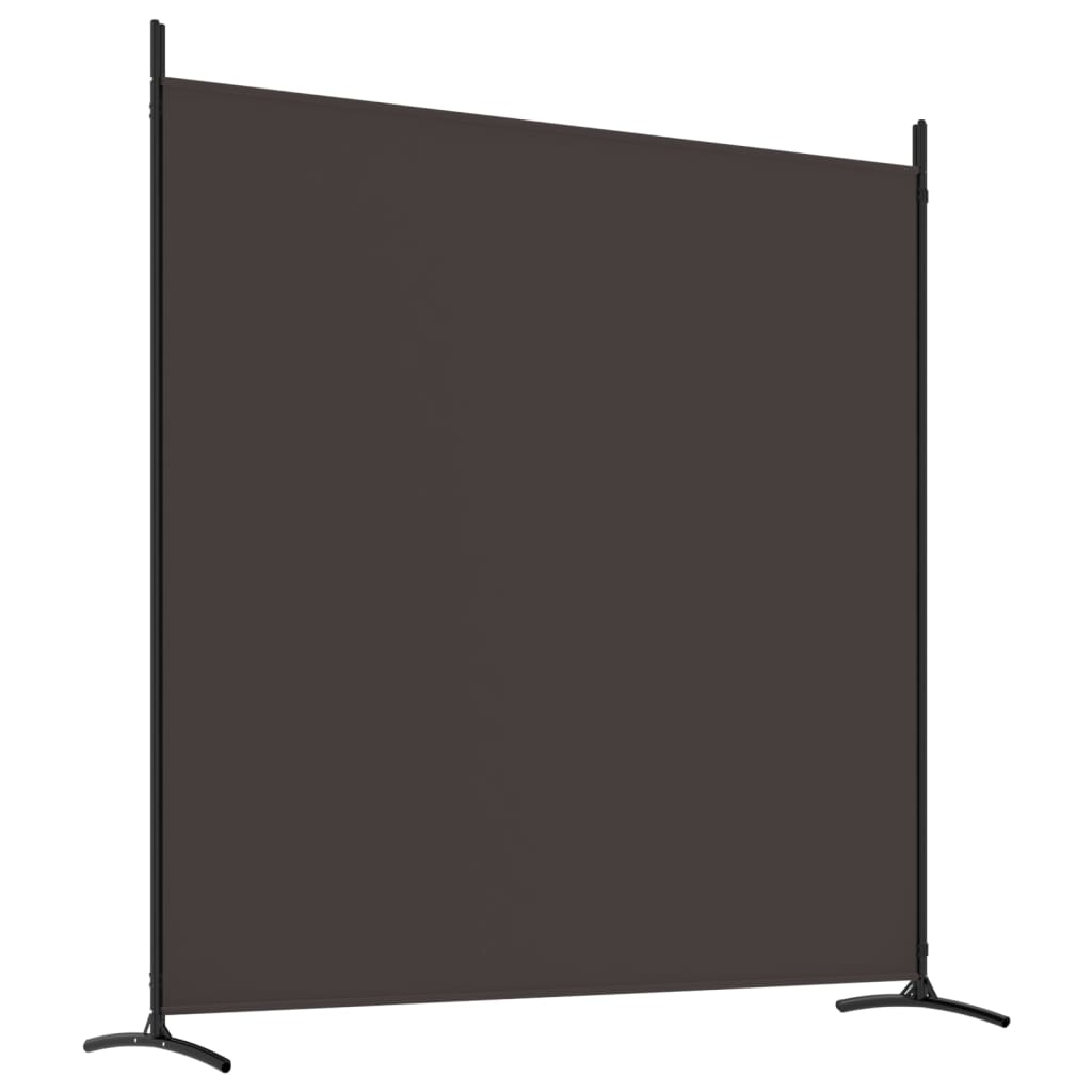 vidaXL Cloison de séparation 4 panneaux Marron 698x180 cm Tissu Séparateurs de pièces vidaXL