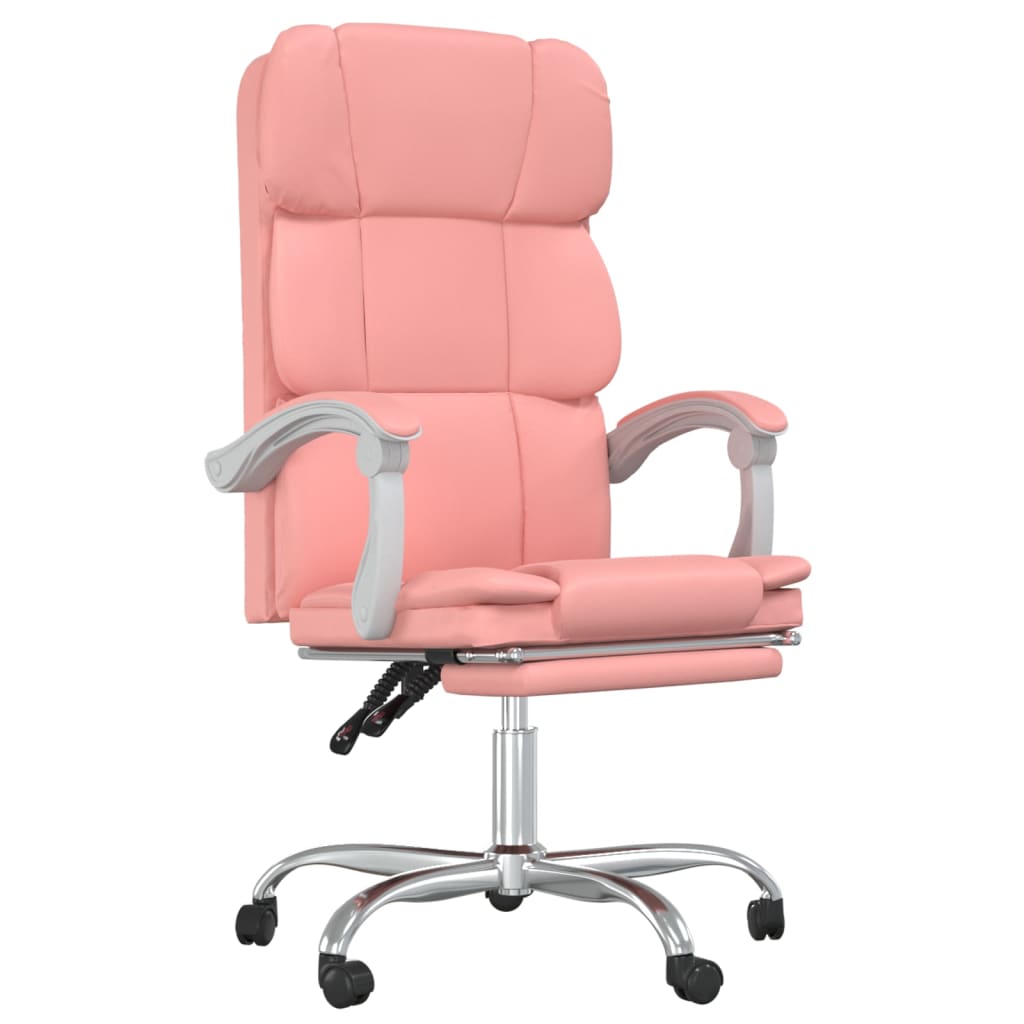 Fauteuil inclinable de bureau Rose Similicuir - Xios Store SNC