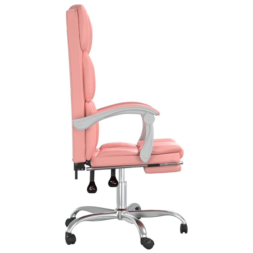 Fauteuil inclinable de bureau Rose Similicuir - Xios Store SNC