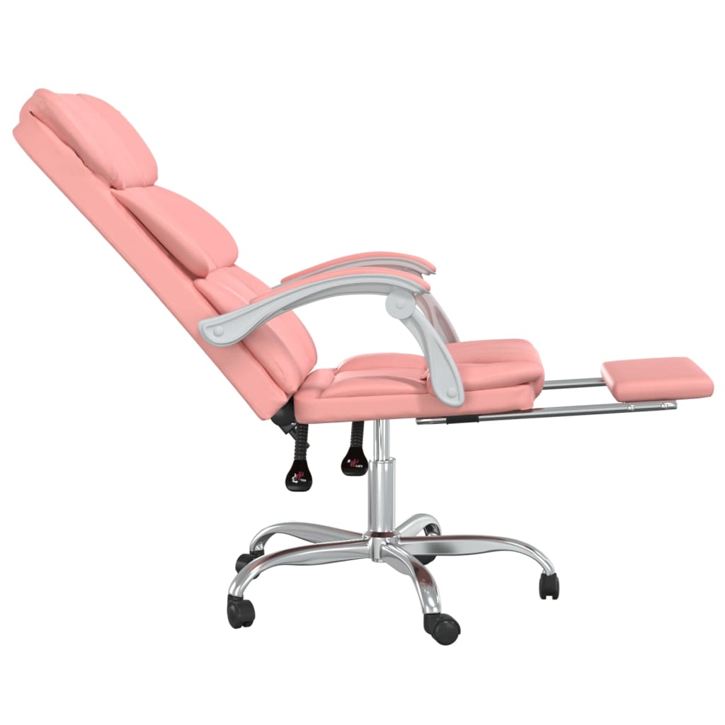 Fauteuil inclinable de bureau Rose Similicuir - Xios Store SNC