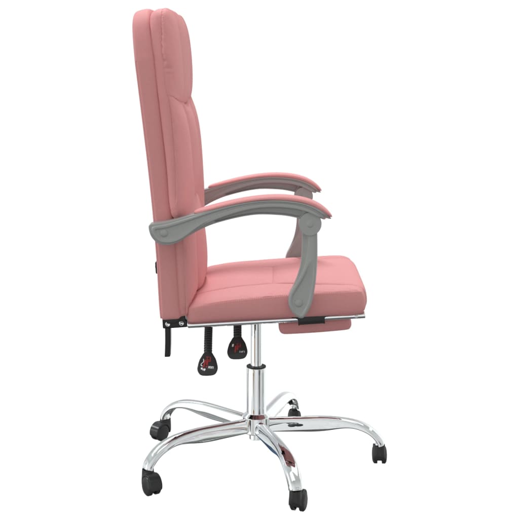 Fauteuil inclinable de bureau Rose Similicuir - Xios Store SNC