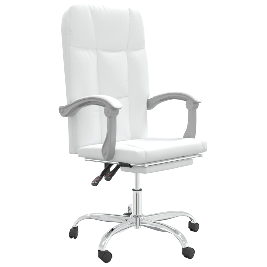 Fauteuil inclinable de bureau Blanc Similicuir - Xios Store SNC