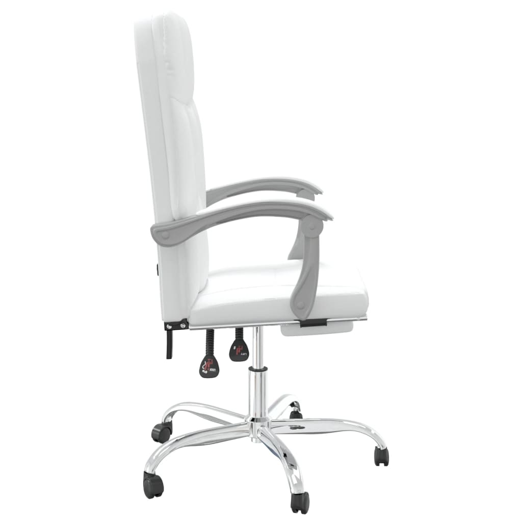 Fauteuil inclinable de bureau Blanc Similicuir - Xios Store SNC