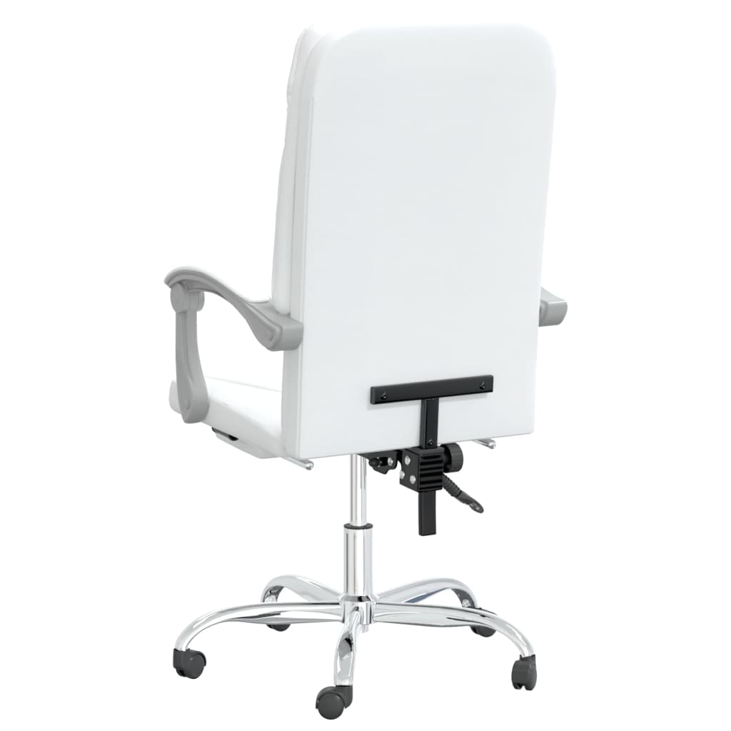 Fauteuil inclinable de bureau Blanc Similicuir - Xios Store SNC