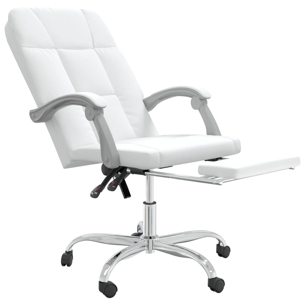 Fauteuil inclinable de bureau Blanc Similicuir - Xios Store SNC