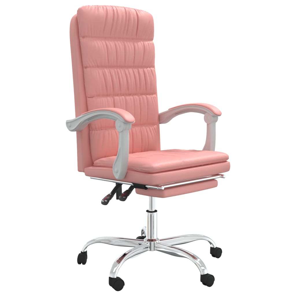 Fauteuil inclinable de bureau Rose Similicuir - Xios Store SNC