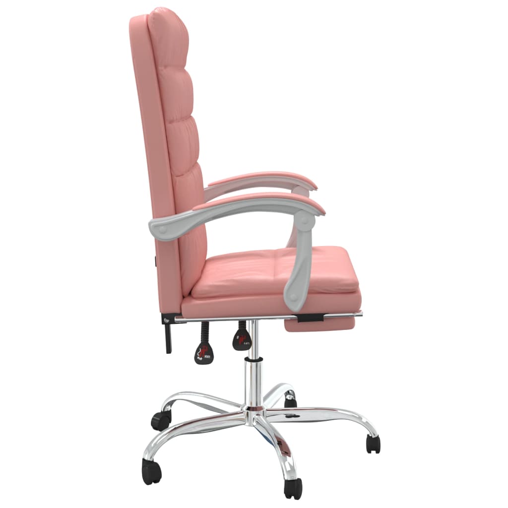 Fauteuil inclinable de bureau Rose Similicuir - Xios Store SNC