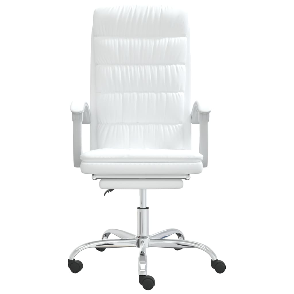 Fauteuil inclinable de bureau Blanc Similicuir - Xios Store SNC