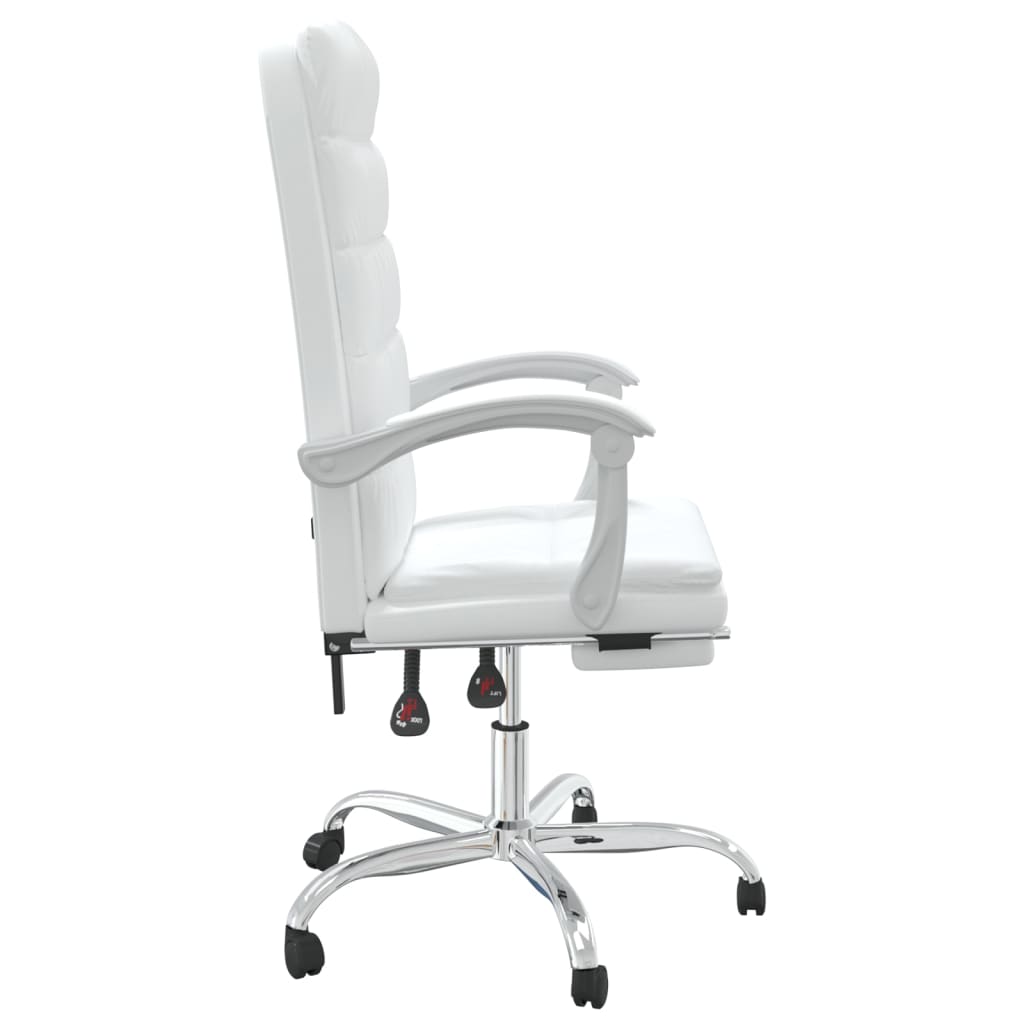 Fauteuil inclinable de bureau Blanc Similicuir - Xios Store SNC