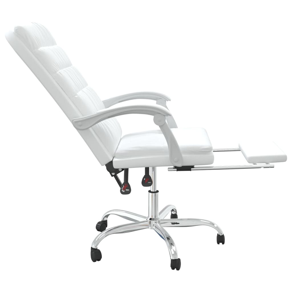 Fauteuil inclinable de bureau Blanc Similicuir - Xios Store SNC