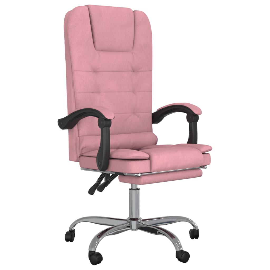 Fauteuil de massage inclinable de bureau Rose Velours - Xios Store SNC