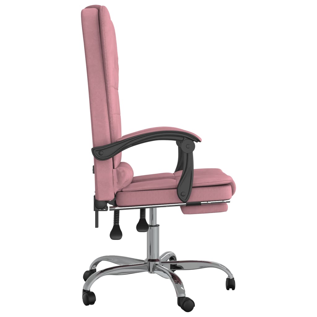 Fauteuil de massage inclinable de bureau Rose Velours - Xios Store SNC