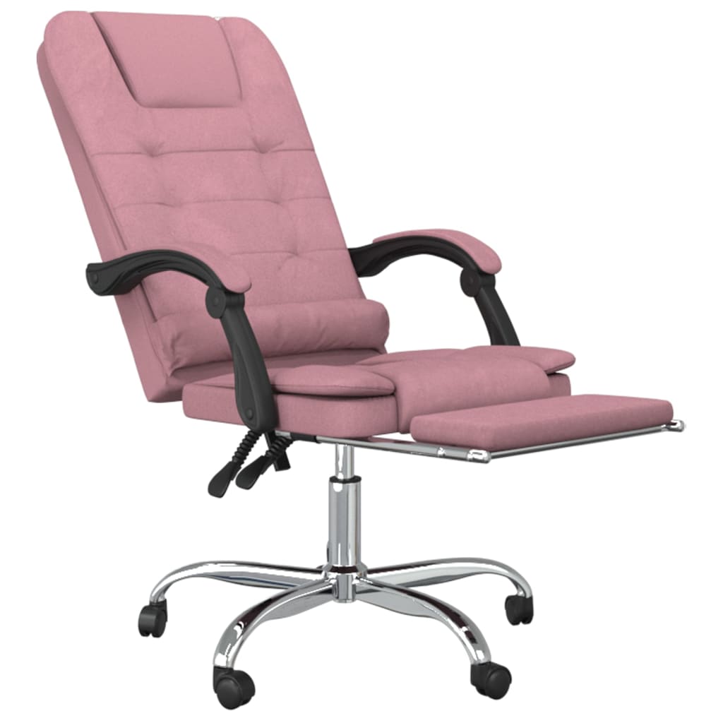 Fauteuil de massage inclinable de bureau Rose Velours - Xios Store SNC