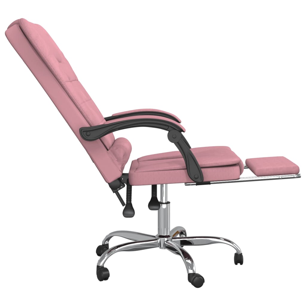 Fauteuil de massage inclinable de bureau Rose Velours - Xios Store SNC