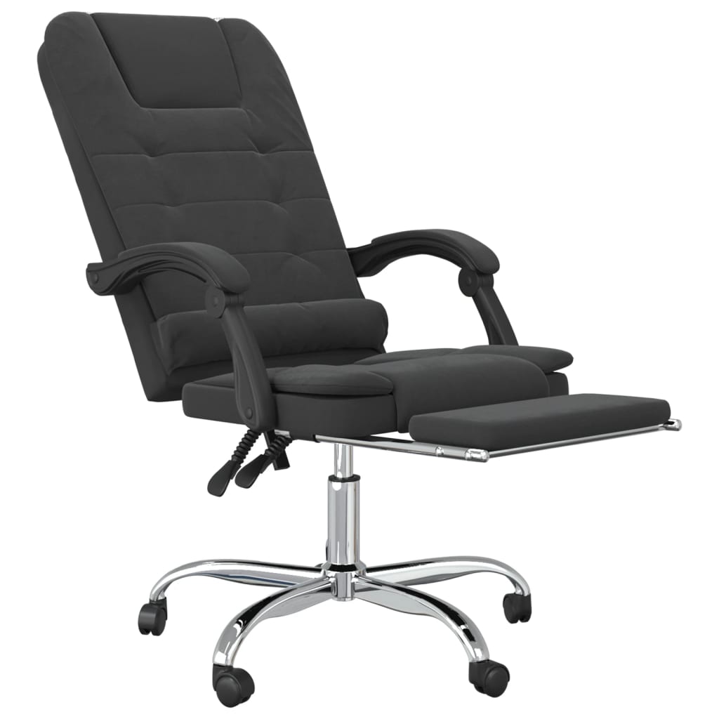 Fauteuil de massage inclinable de bureau Noir Velours - Xios Store SNC