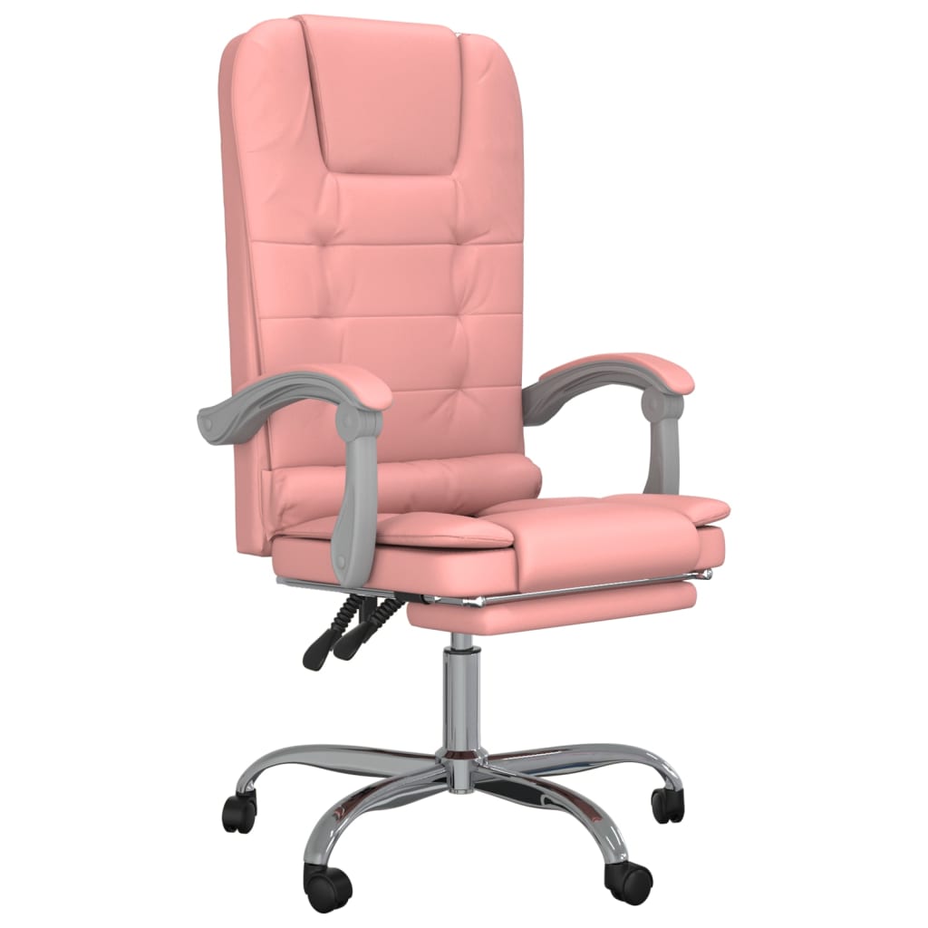 Fauteuil de massage inclinable de bureau Rose Similicuir - Xios Store SNC