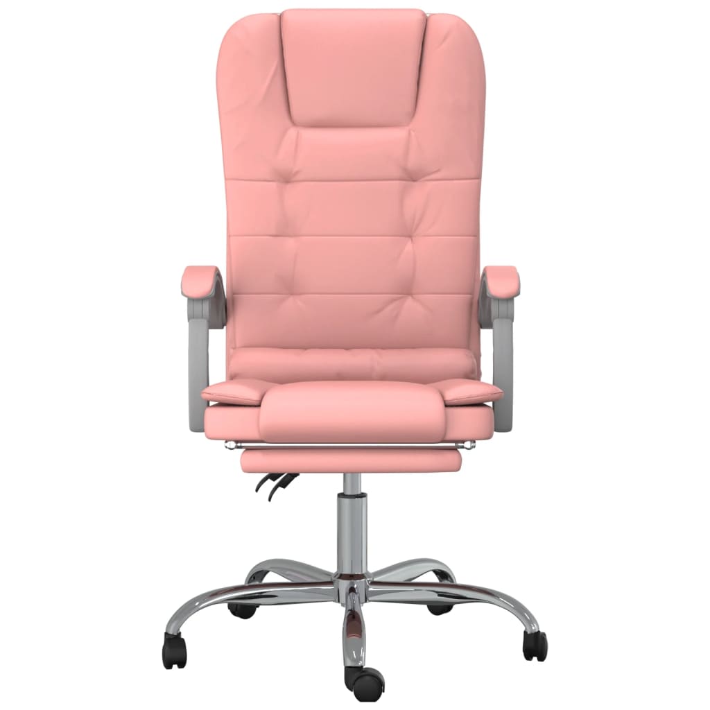 Fauteuil de massage inclinable de bureau Rose Similicuir - Xios Store SNC