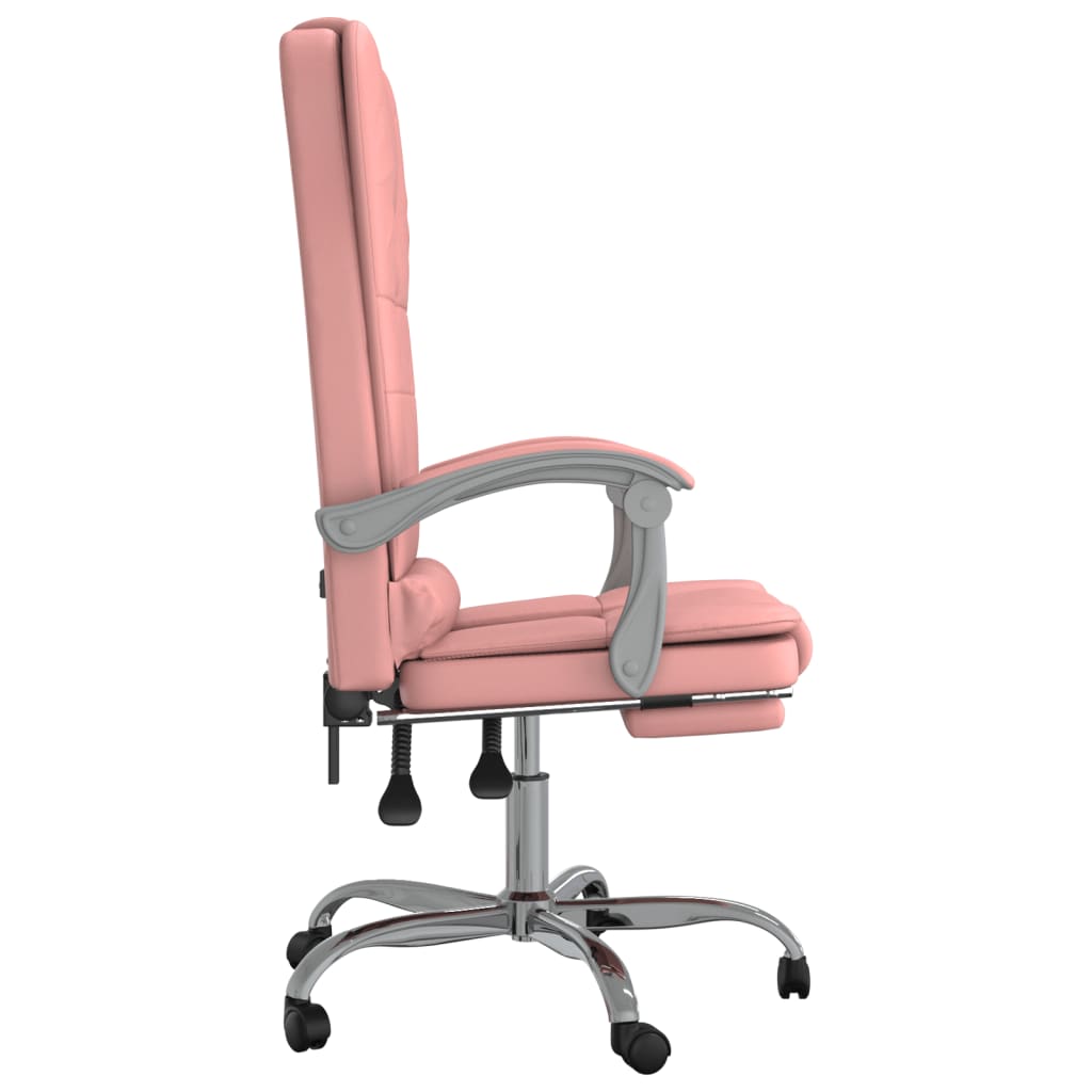 Fauteuil de massage inclinable de bureau Rose Similicuir - Xios Store SNC