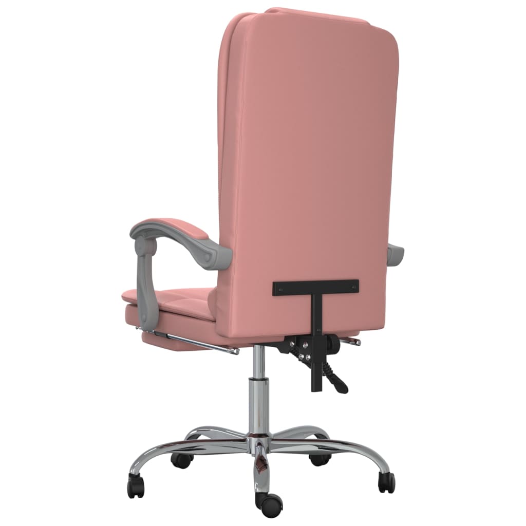 Fauteuil de massage inclinable de bureau Rose Similicuir - Xios Store SNC