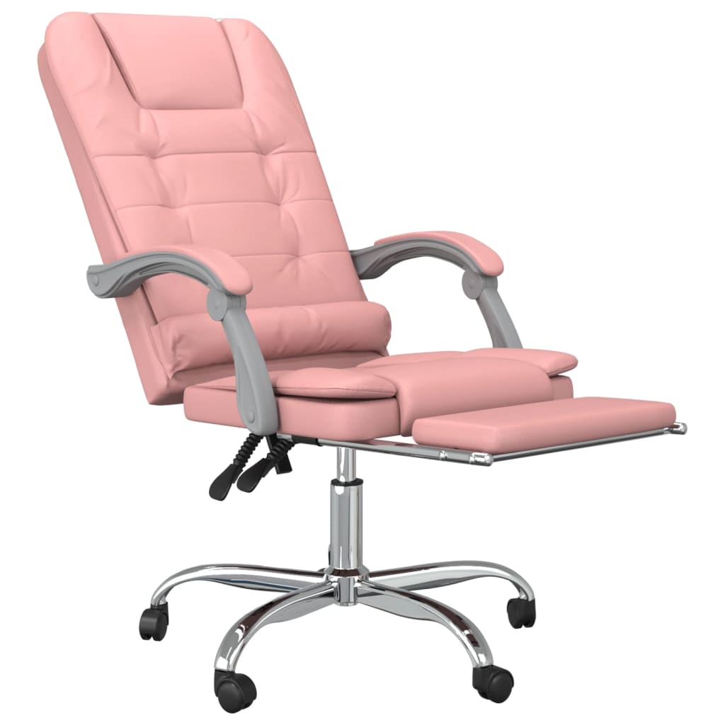 Fauteuil de massage inclinable de bureau Rose Similicuir - Xios Store SNC