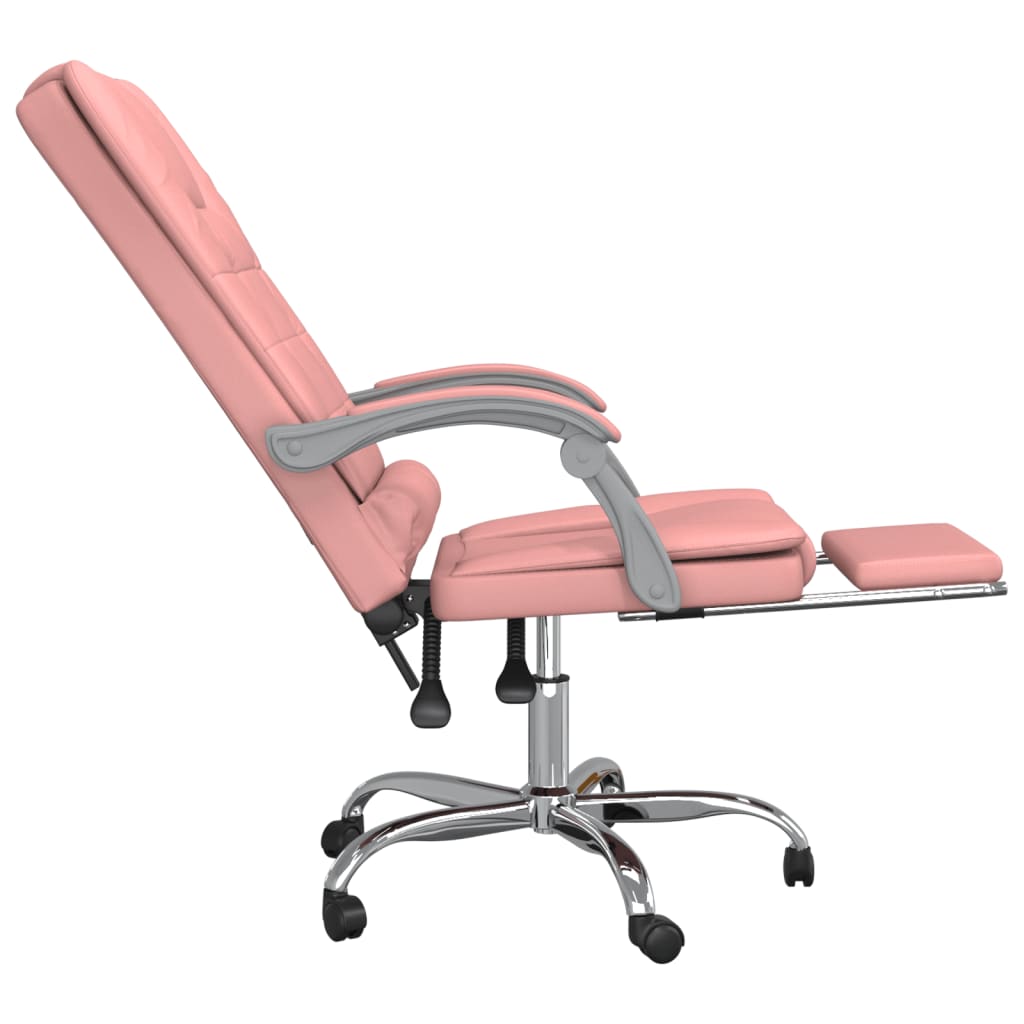 Fauteuil de massage inclinable de bureau Rose Similicuir - Xios Store SNC