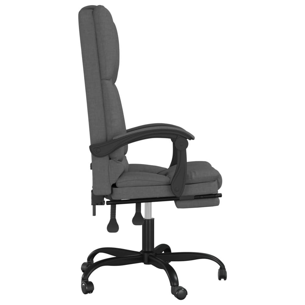 Fauteuil de massage inclinable de bureau Gris foncé Tissu - Xios Store SNC