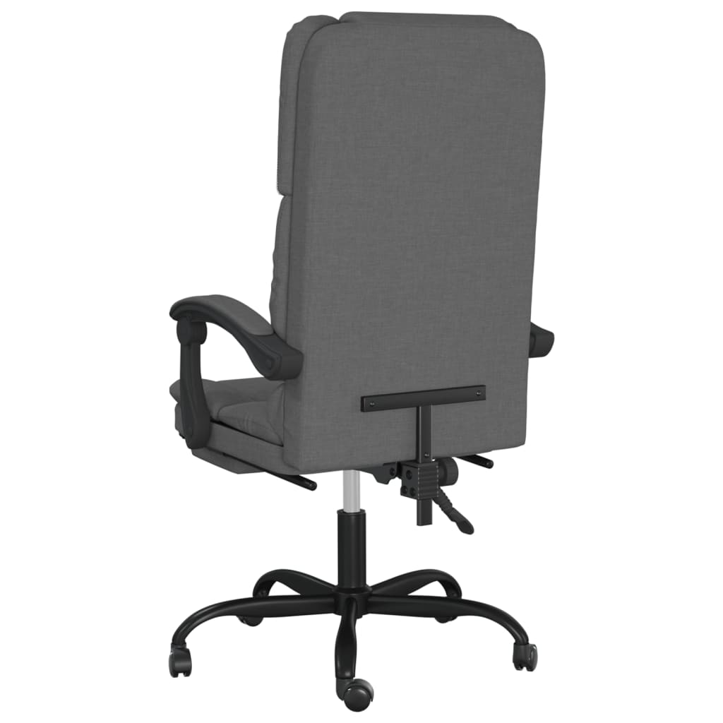 Fauteuil de massage inclinable de bureau Gris foncé Tissu - Xios Store SNC