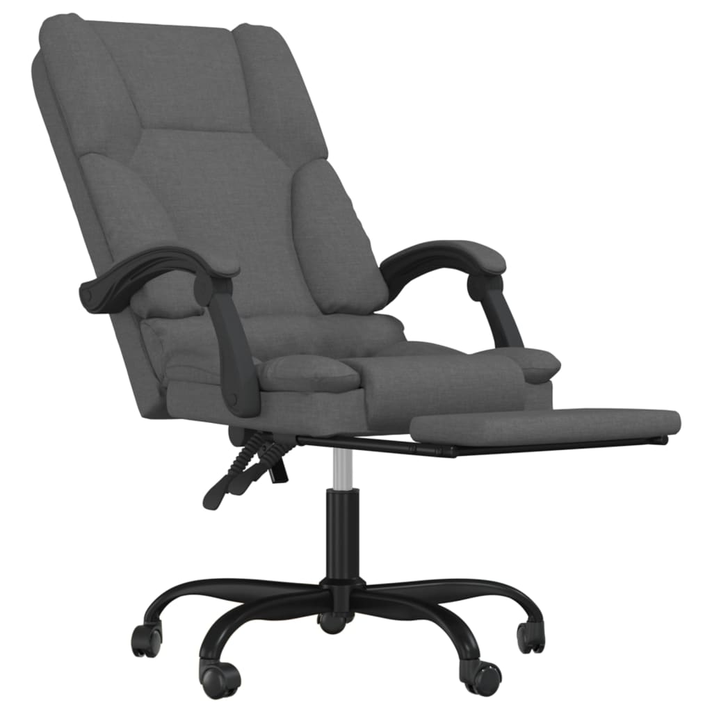 Fauteuil de massage inclinable de bureau Gris foncé Tissu - Xios Store SNC