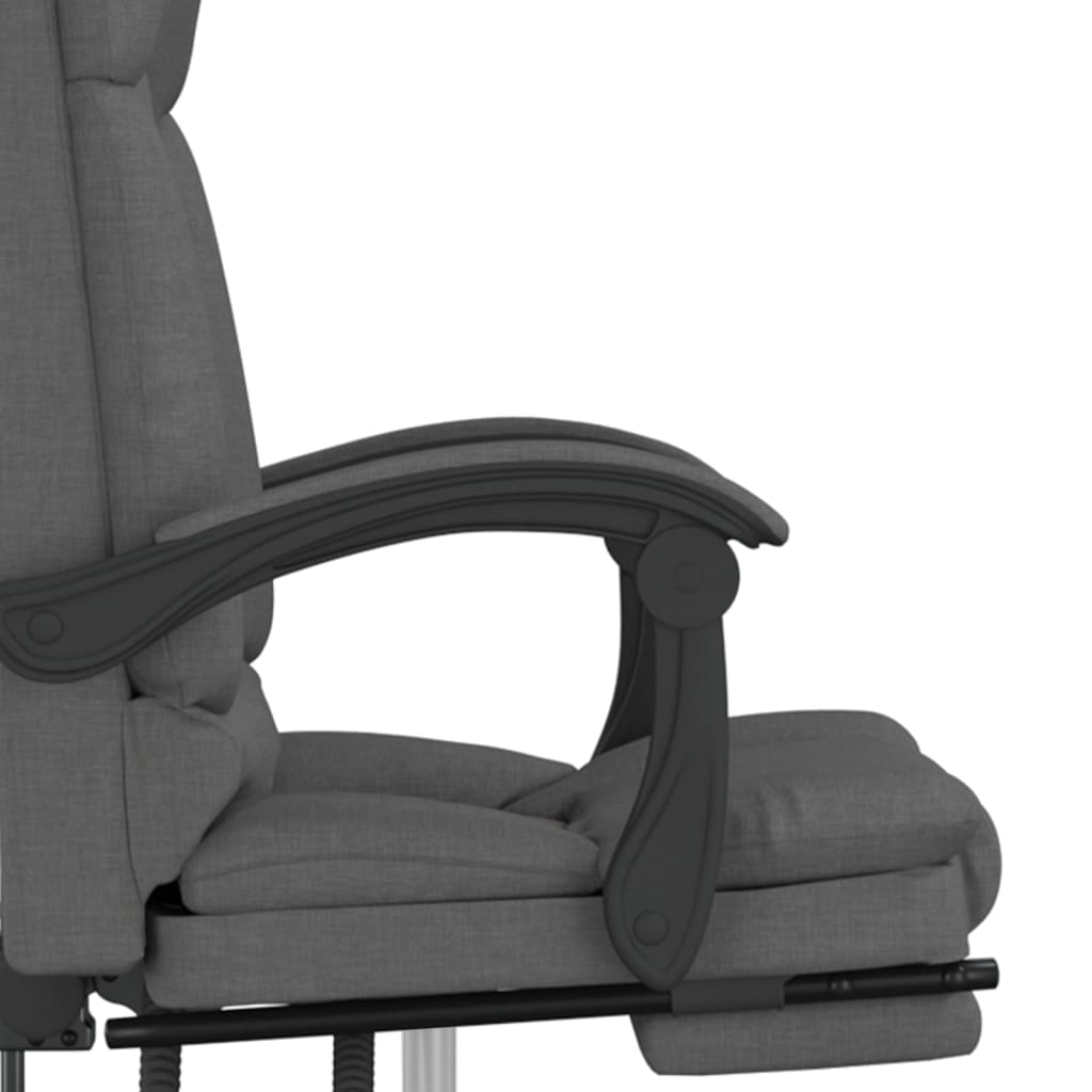 Fauteuil de massage inclinable de bureau Gris foncé Tissu - Xios Store SNC