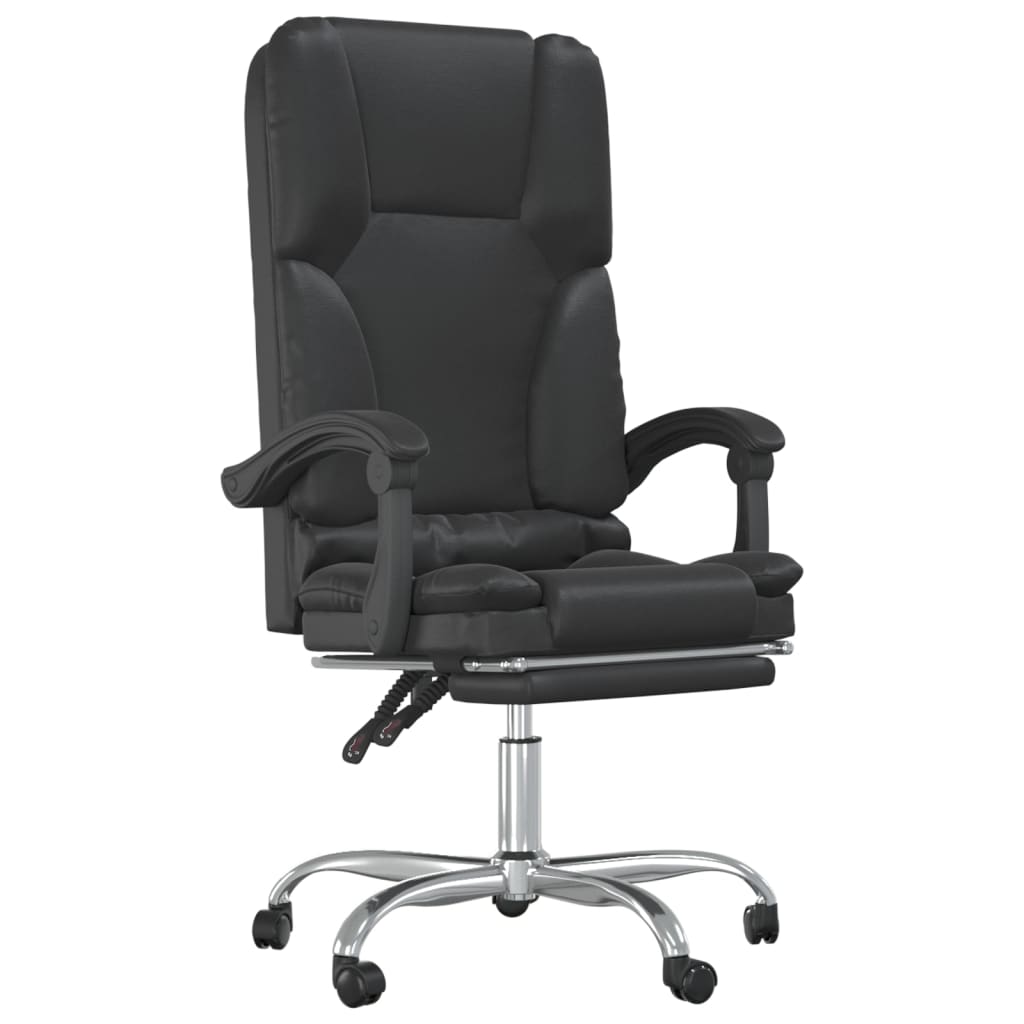 Fauteuil de massage inclinable de bureau Noir Similicuir - Xios Store SNC