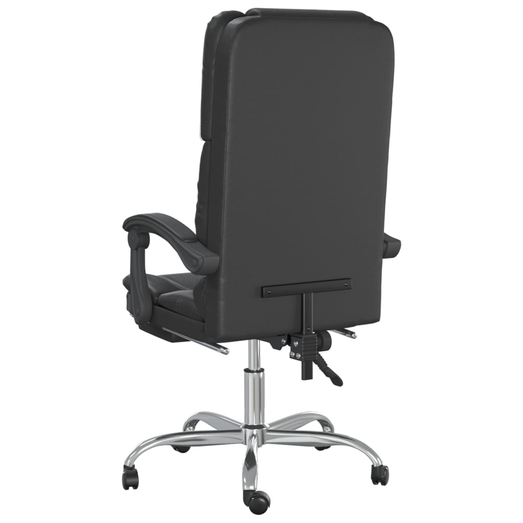 Fauteuil de massage inclinable de bureau Noir Similicuir - Xios Store SNC