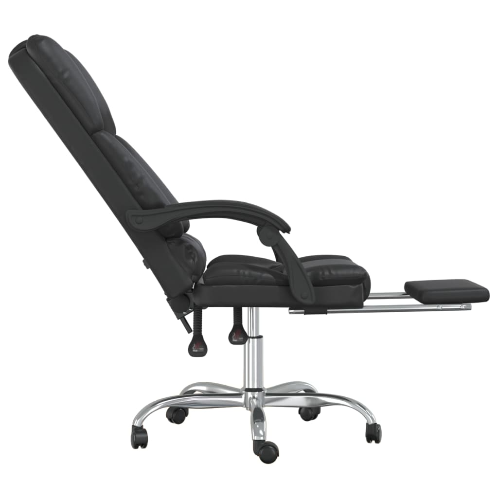 Fauteuil de massage inclinable de bureau Noir Similicuir - Xios Store SNC