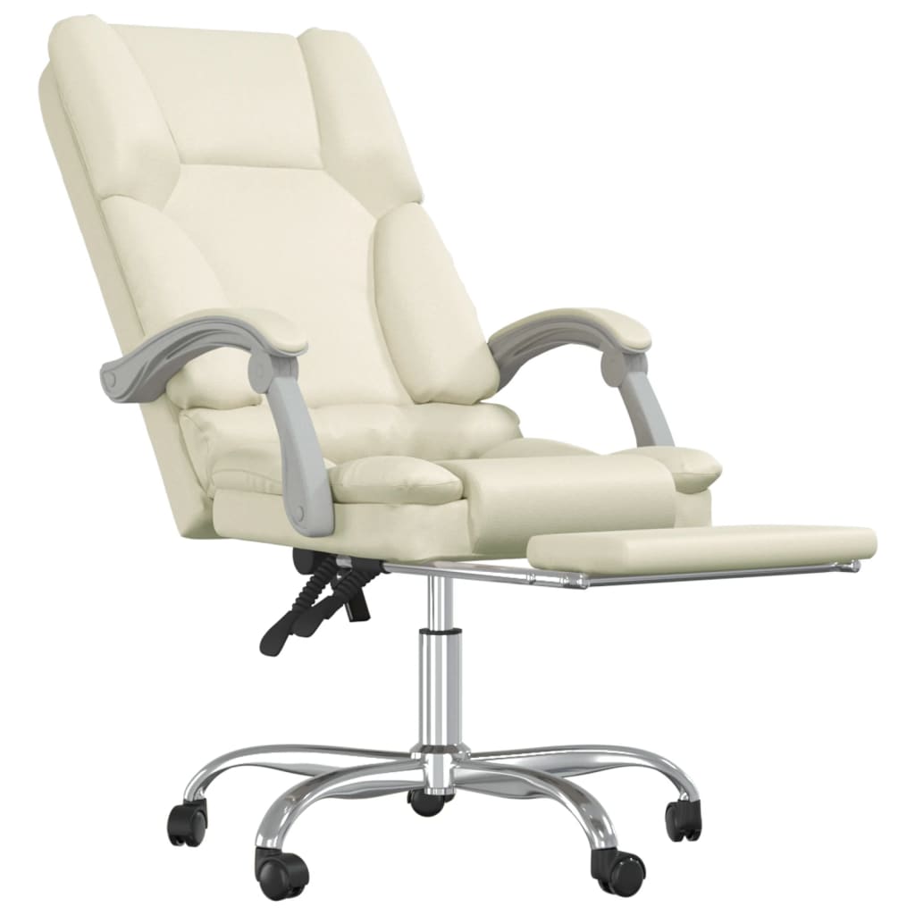 Fauteuil de massage inclinable de bureau Crème Similicuir - Xios Store SNC