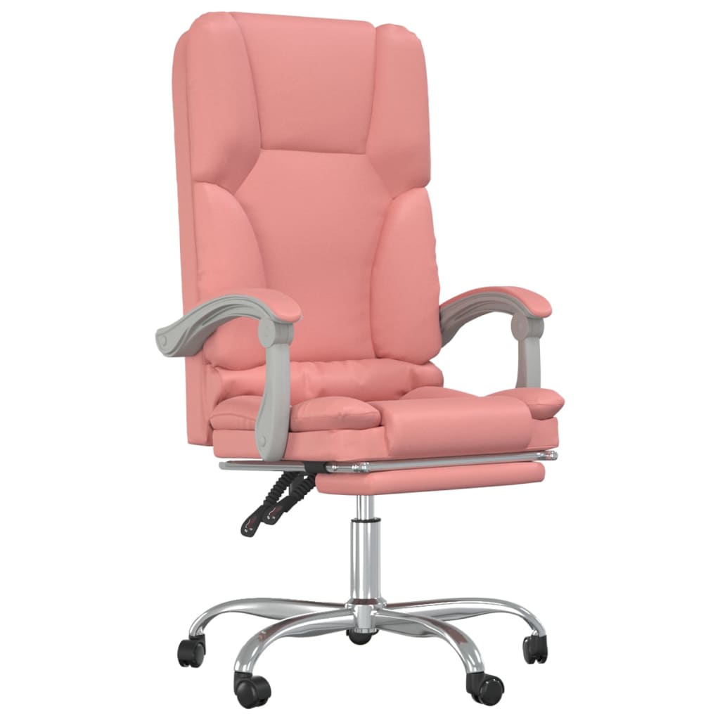 Fauteuil de massage inclinable de bureau Rose Similicuir - Xios Store SNC