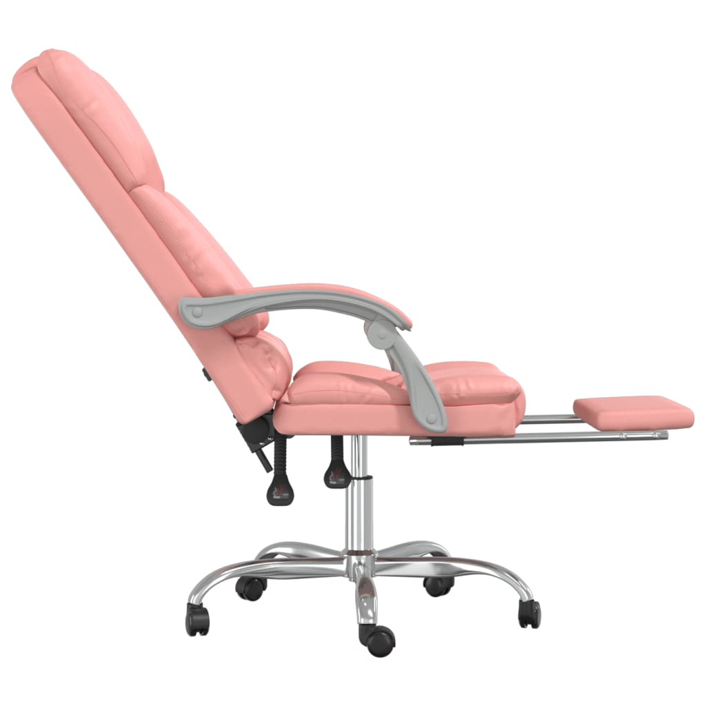 Fauteuil de massage inclinable de bureau Rose Similicuir - Xios Store SNC