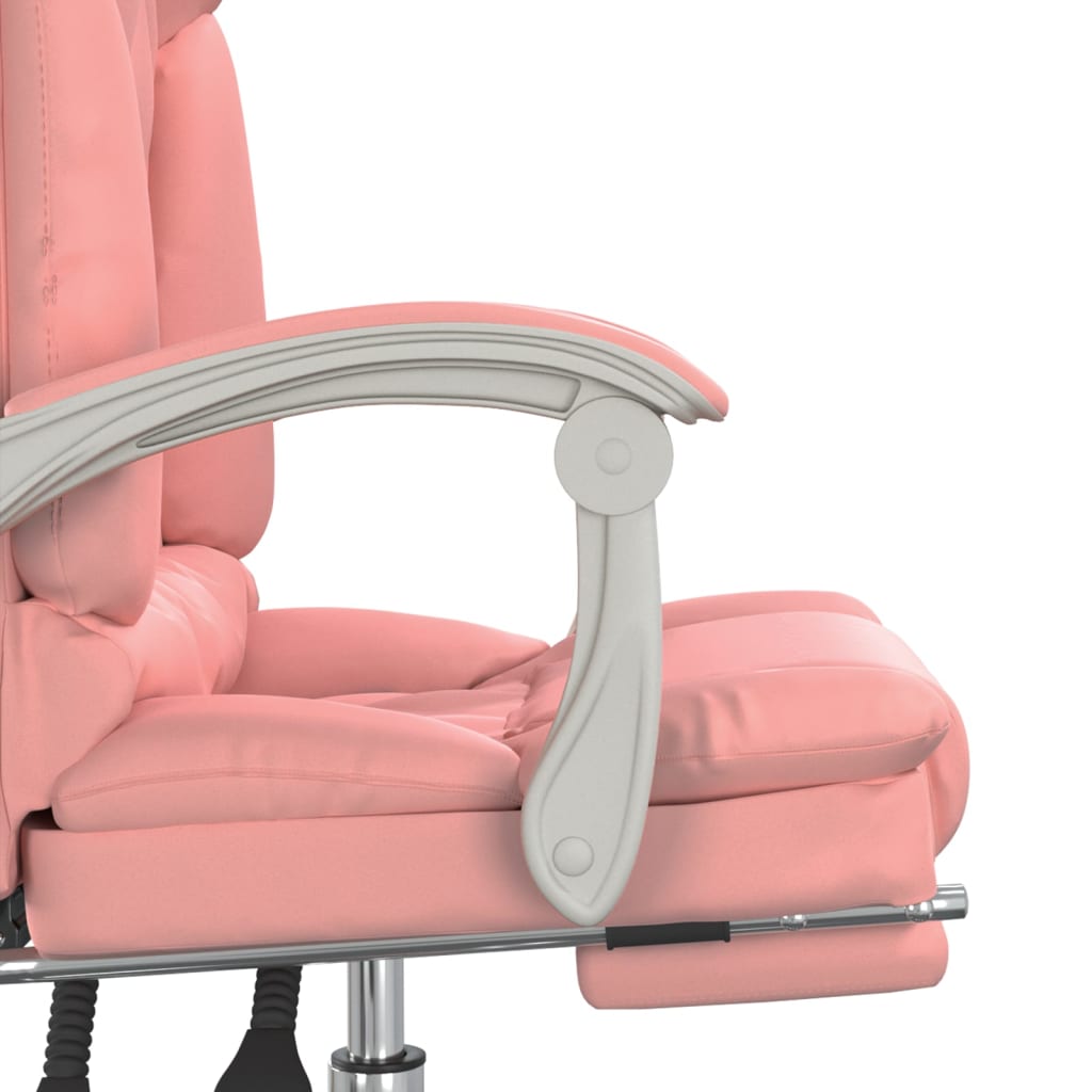 Fauteuil de massage inclinable de bureau Rose Similicuir - Xios Store SNC