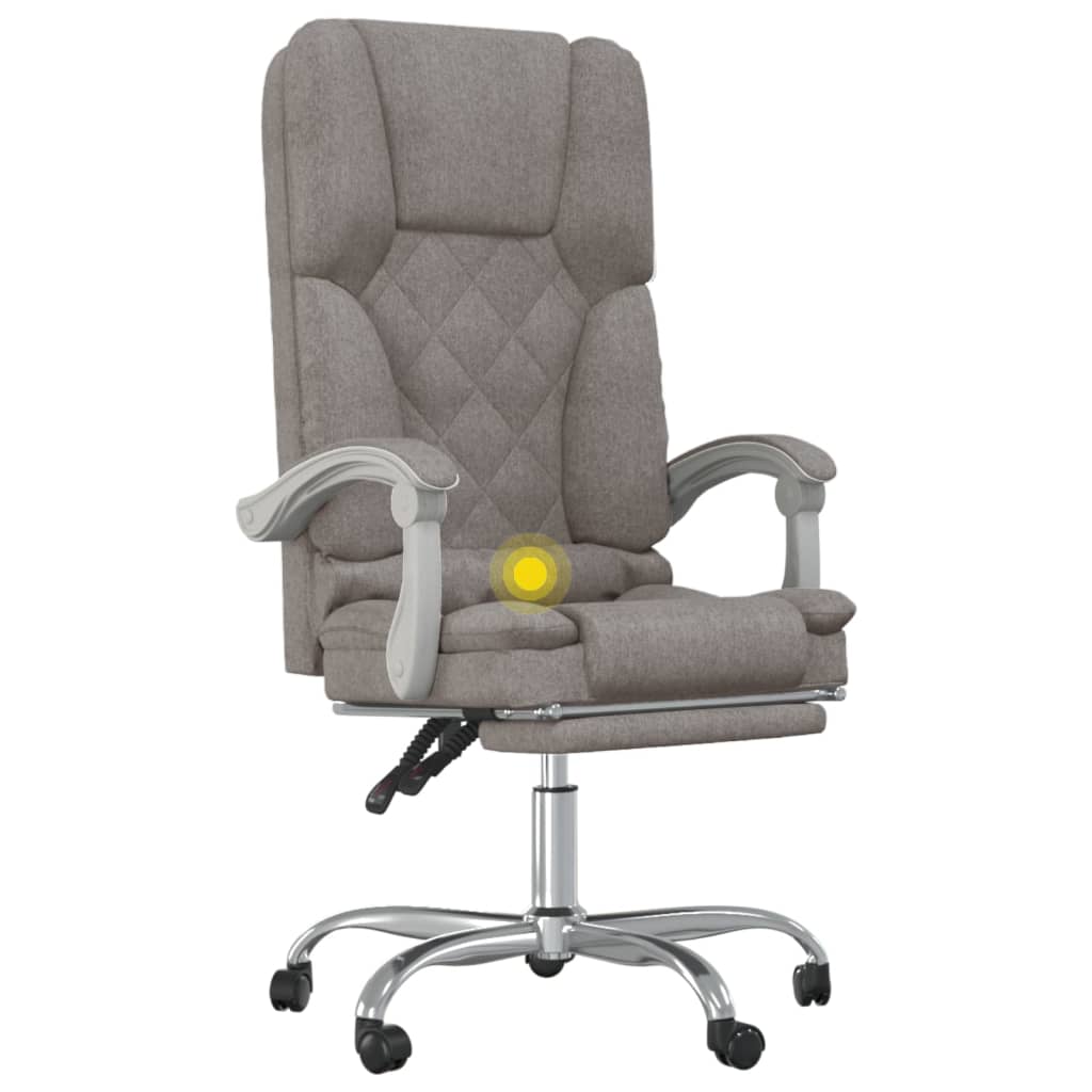 Fauteuil de massage inclinable de bureau Taupe Tissu - Xios Store SNC